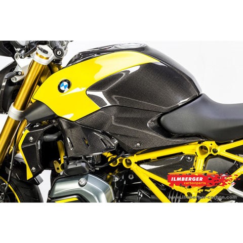 BMW R1200R LC ab 2015 Carbon Seitendeckel unter dem Tank links