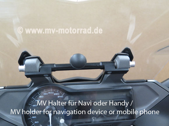 Supporto Per Telefono Per BMW R1200RT 2004-2009 – Staffa Multifunzione Con Asta Di Espansione Per Navigazione GPS, Acciaio Inossidabile E Presa Sicura