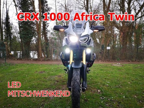 Halogen LED Fog Lights for Honda CRF 1000 Africa Twin inkl. MotoBozzo-Switch-2