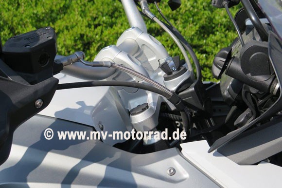 MV Lenkererhöhung und Lenkeradapter für BMW R1200GS LC ab Bj. 2014 und R1250GS LC