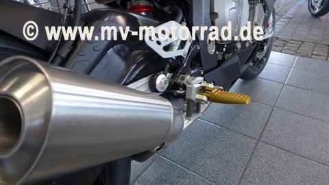 MV Vario adjustable Flexible Rider's Footrest lower BMW K1200+ K1300R/S
