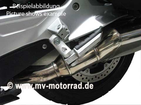 MV reposapiés regulable 60mm para el copiloto para BMW F650 1999 y BMW R1200GS a 2012