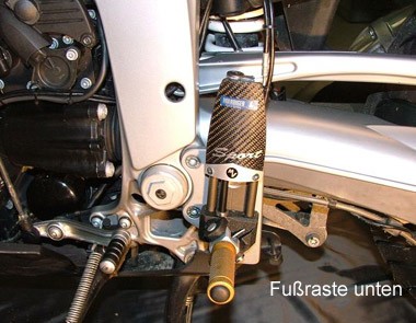 MV BMW K1300GT Poggiapiedi del conducente - Regolabile idraulicamente