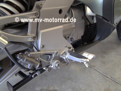 MV Fußrastentieferlegung Fahrer BMW K1200RS 2001+ und K1200GT bis 2005