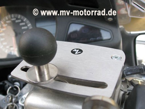 MV Device Adapter for GPS Mounted on Brake or Clutch Fluid Reservoir for Different Types of Motorcycles