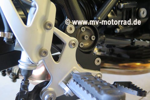 MV footrest adapter driver BMW R nineT Classic, built in 2015 - lowering 25 mm