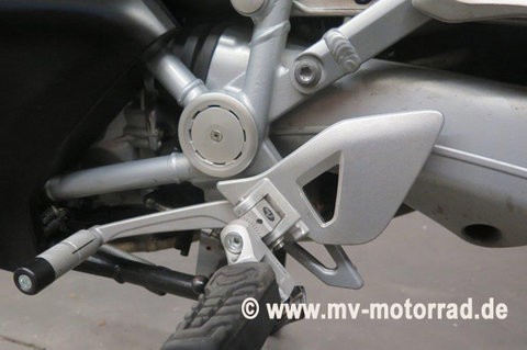 MV Poggiapiedi abbassamento driver regolabile per BMW R1200RT LC und R1250RT LC