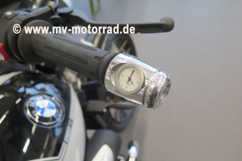 MV Handlebar Weight wit clock for BMW R nineT, Scrambler, Urban and Racer and other models