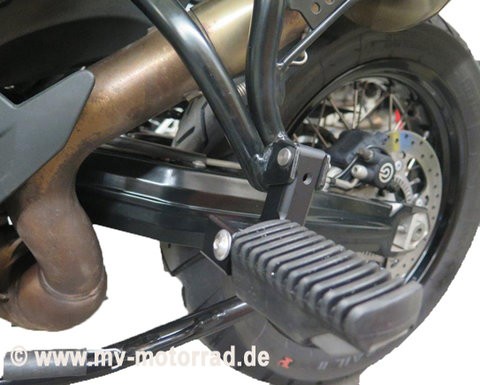 MV Fußrastentieferlegung Sozius BMW F650GS Twin, F700GS, F750GS + F800GS BJ. 07-20