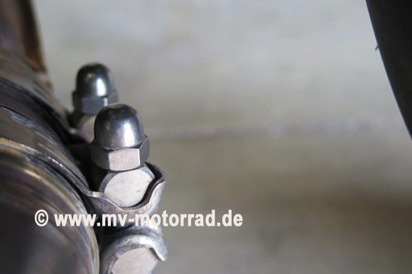 MV Tuercas de sombrerete para tornillos en los gases de escape para BMW R nineT, Pure, Scrambler, Urban, Racer