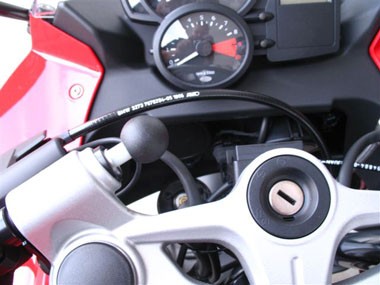 MV GPS and Device Holder with 25 mm Ball for Inner Pipe of the Handle Bars with 16,7 mm