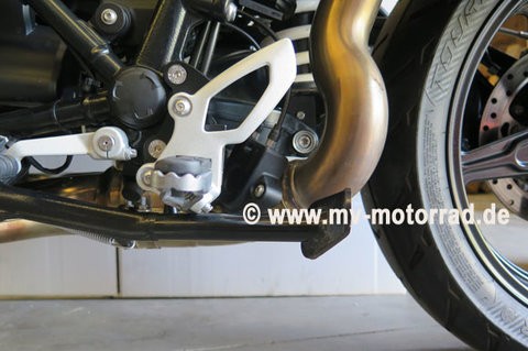 MV adaptador de reposapiés para el conductor para BMWMV Adattatore per poggiapiedi BMW R nineT Classic, Pure,Scrambler,Urban - Abbassamento 25 mm