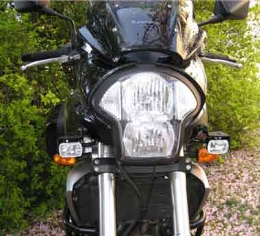 Kawasaki Versys 2008 Micro Halogen Fog Lights incl. MotoBozzo-Switch