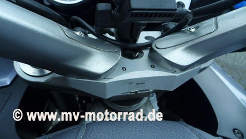 MV Handlebar Adapter Plate Yamaha FJR 1300 model 2013+ variant with Electric Suspension