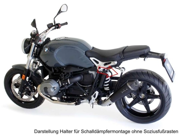 AC Schnitzer license plate holder on the side for R nineT Scrambler from 2017 to 2020