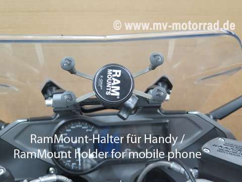 Supporto GPS Per Moto BMW R 1200 RT (2006-2023) – Basamento Per Navigatore, Regolabile, Impermeabile, Senza Fori