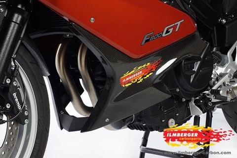 F800GT Carbon Bellypan Cover left side