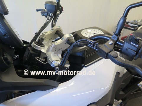 The MV Tube Style Superbike Handlebar Adapter for BMW F750GS