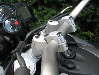 The MV Tube Style Handlebar Adapter BMW F700GS with ABS