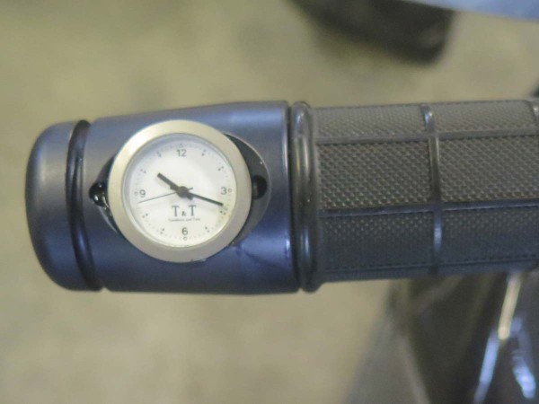 MV handlebar weight with clock for Honda Deauville 700